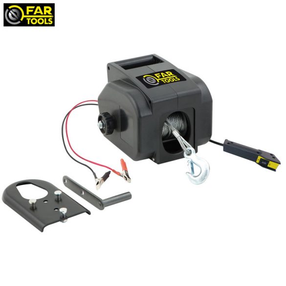 FAR-TOOLS TE 907B elektromos csörlő 12V 900 kg 182015