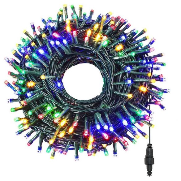 240 LED-es karácsonyi fényfüzér, 27 méter, 8 mozgó beállítással, multicolor HOP1000746-2