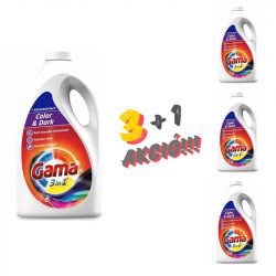   GAMA Color & Dark 4.15 liter (80 mosás) mosógél 3+1 Akció! ZT-6697A