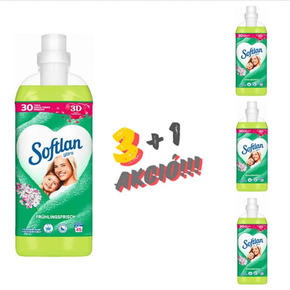 SOFTLAN Ultra spring fresh öblítő 1 liter 45 mosás 3+1 Akció! ZT-8925819A